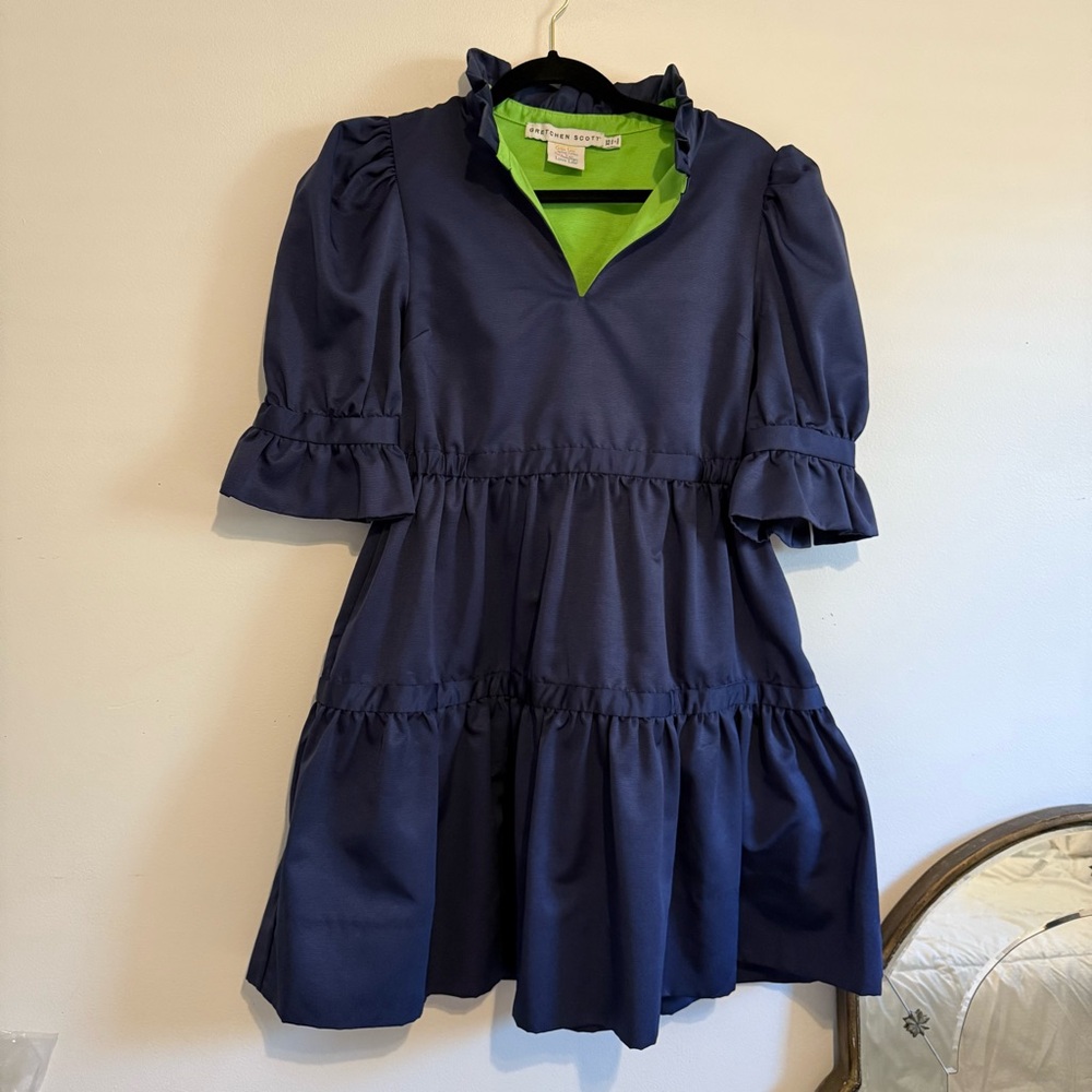 Gretchen Scott designs Teardrop Dress - Faille in navy size xs